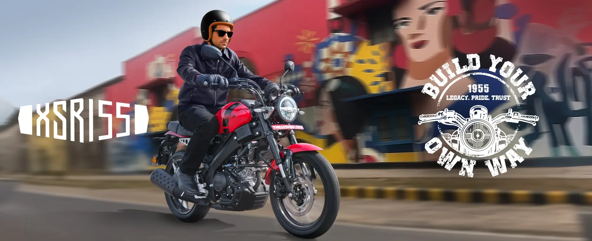 Yamaha XSR 155 red rider